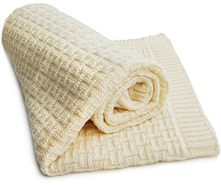 Kuscheldecke Babydecke Puckdecke aus 100% Bio Merino Schurwolle made in Germany 80 x 90 cm