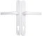 Mila Upvc Door Handle 92pz With 211mm Screw Fix Sprung - White