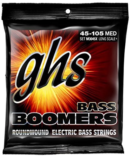 GHS M3045X Jeu de 4 Cordes pour Basse électrique Long Scale Medium