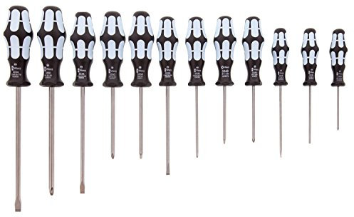Wera - Stainless Screwdriver Set 12Pc (Sl/Ph/Sq), 3334/12 - 5347903001 by Wera