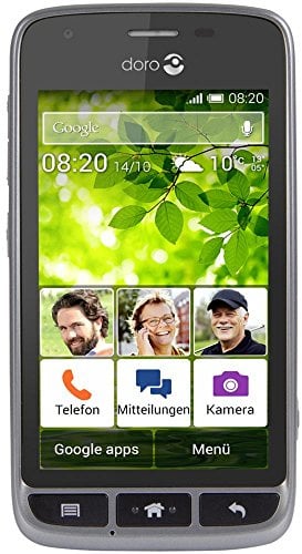 Doro Liberto 820 Mini - Smartphone Libre Android (Pantalla 4.5, Octa-Core, 4 GB, 512 MB RAM, cámara 5 MP), Color Negro y Plateado