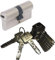 ABUS EC550 Profil-Doppelzylinder Länge (a/b) 30/35mm (c=65mm) mit 10 Schlüssel