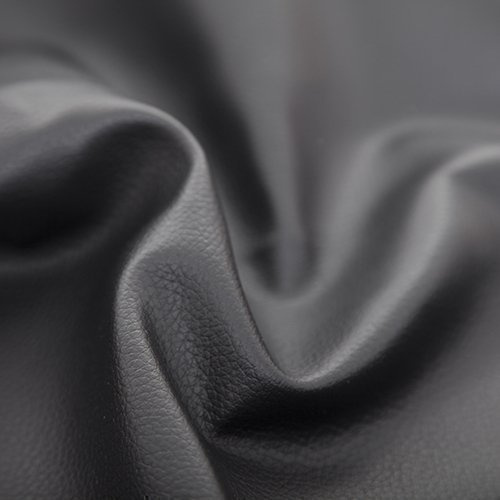 Haaris Imaan Premium Faux Leather Fabric | Water Resistant Vinyl Leatherette | Durable Upholstery Leather Fabric | Perfect for Cushions, Car Seats, Carvans, Sofas | Sold by The Meter (Black)