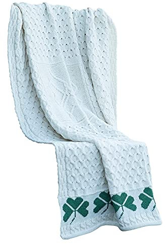 Carraig Donn Shamrock Wool Blanket