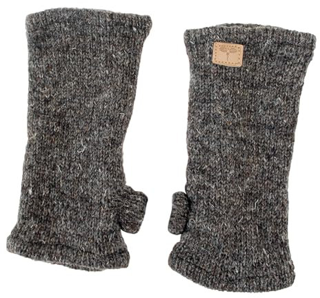 Handgearbeitete Pulswärmer (braun)