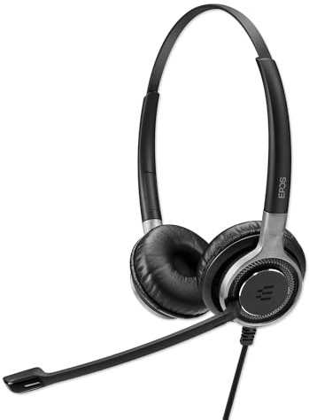 Sennheiser SC 668 Binaural Head-Band Black Headset – Headsets (Call Center/Office, Binaural, Head-Band, Black, Wired, 1 M)