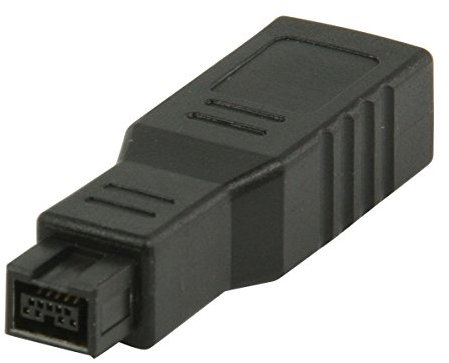 Valueline Nedis FireWire 9 Pin Male to 6 Pin Female Adapter - Black