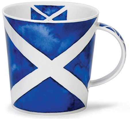 Dunoon Saltire Cairngorm Shape 16.2 Ounce Bone China Mug