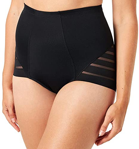 DIM Guaina a Vita Alta Diam's Control Medium Effetto Pancia Piatta Donna x1, Nero, S