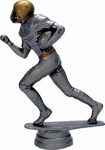 RaRu American-Football-Pokal auf weißem Marmorsockel montiert mit Wunschgravur (34042)