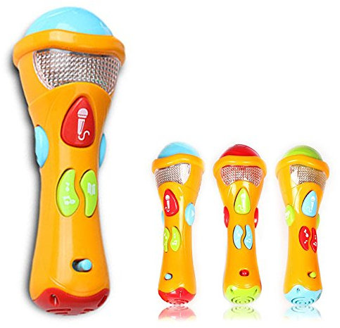 Itian Microfono Karaoke Giocattoli per Bambini - Microfono con Registrazione Vocale, Transform Acoustic, Canzoni e Luci Colorate