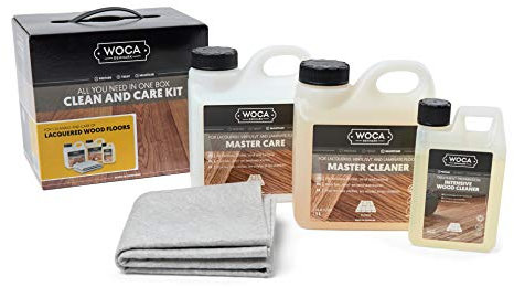 Wartung Box für lackiertes Holz Böden, Boden Wartungs-Kit, Woca Boden Wartungskit matt