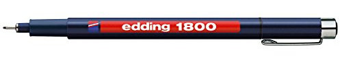 edding 1800 profipen Faserzeichner schwarz 18000.701