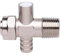 Danfoss Drainage Nipple Tailpiece with Drain-Off 1/2-003L0105 - Tailpiece Drain Pipe, Radiator Fittings, High Quality, Durable Materials (Satin Nickel Finish)