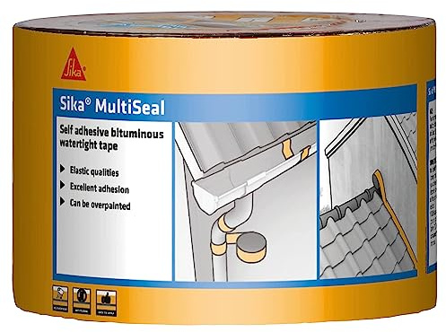 Sika MultiSeal Self Adhesive Bituminous Sealing Tape, Grey, 100 mm x 10 m | Quick And Easy To Install