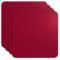ASA 7838420 Untersetzer - Glasuntersetzer - Kunstleder - 4 er Set - Magnolie/Rot 10 x 10 cm