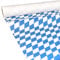 JUNOPAX Papiertischdecke 50m x 0,75m Raute weiß-blau