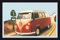 empireposter Volkswagen - California Van - Bedruckter Spiegel mit Kunststoff Rahmen in Holzoptik, Kult-Spiegel - 30x20 cm
