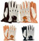 New English Classic Genuine Leather Men Driving Gloves Crochet String Back Chauffeur Vintage Fashion Style 509 (YELLOW, L)