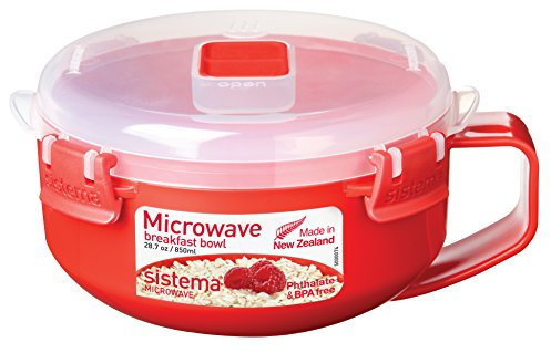 Sistema Red/Clear Microwave Porridge Bowl 850 ml