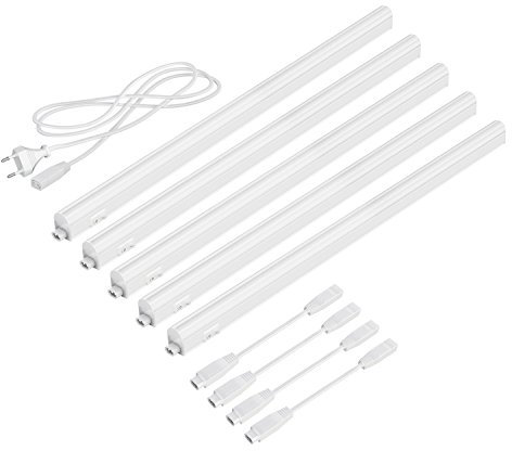 parlat LED Unterbau-Leuchten Rigel, je 57,3cm, je 880lm, weiß, 5er Set