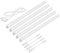 parlat LED Unterbau-Leuchten Rigel, je 57,3cm, je 880lm, weiß, 5er Set