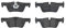 Brembo P06071 Hintere Bremsbeläge, Anzahl 4