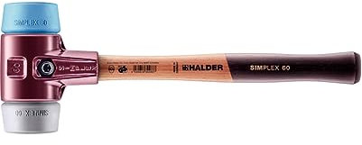 Simplex Schonhammer, TPE-soft / TPE-mid; mit Tempergussgehäuse und hochwertigem Holzstiel | D=60 mm | 3013.060