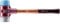Simplex Schonhammer, TPE-soft / TPE-mid; mit Tempergussgehäuse und hochwertigem Holzstiel | D=60 mm | 3013.060