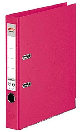 Herlitz Spiralblock, 3 Aktenordner max. file protect plus Polypropylen INT/EXT-Rücken 50 mm fuchsia
