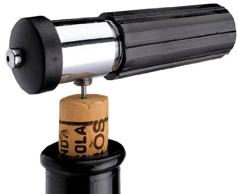 Cork Lift Automatic - Druckluftkorkenzieher/Luftdruckkorkenzieher inkl. Kapsel