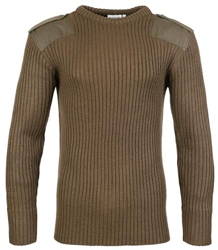 Fort Maglione da Combattimento da Uomo 120 Girocollo, Verde Oliva, Taglia XL