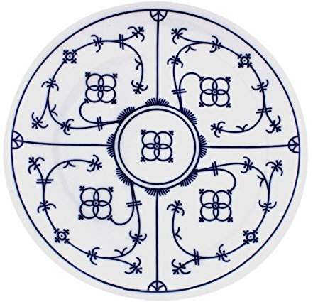Eschenbach Porzellan Group Tallin Indischblau Teller flach Coup 24 cm, Porzellan, 1 x 1 x 1 cm
