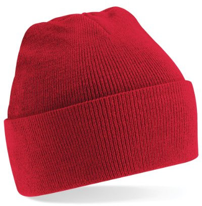 Beechfield Original Cuffed Beanie Colour=Classic Red Size=O/S