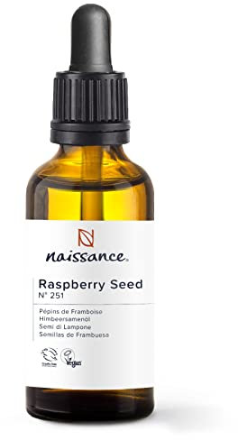 Naissance Olio di Semi di Lampone Rosso (No. 251) 30ml - Olio Vegetale Puro al 100% - Ideale per Pelle, Capelli e Viso
