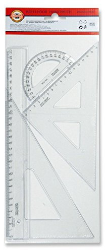 KOH-I-NOOR 75074800000 Geometrie-Set, Transparent, groß