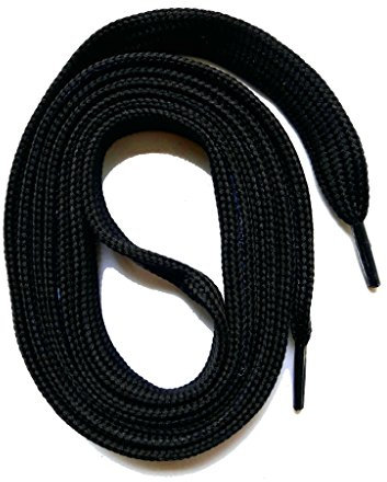 SNORS SCHNÜRSENKEL flach SCHWARZ 130cm, reißfest, Made in Germany, universelle Flachsenkel aus Polyester für Sportschuhe Sneaker Turnschuhe und Laufschuhe - ÖkoTex, 6mm breit