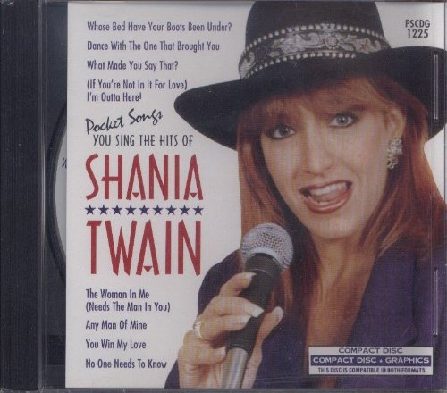 You Can Sing The Hits of Shania Twain Karaoke CD+Graphics Pocket Songs PSCD+G 1225