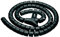 PureMounts PM-ZCCS-SLEEVE-25B Universelle Kabelspirale aus Polyethylen, sehr flexibel, Ø 25mm, 2,50m, schwarz