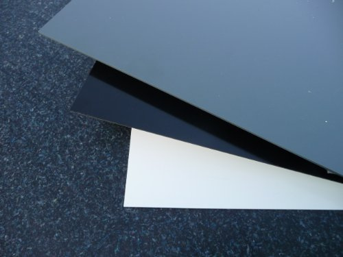 Platte aus Hart PVC, 495 x 495 x 10 mm schwarz Zuschnitt alt-intech®