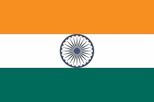 U24 Aufkleber Indien Flagge Fahne 8 x 5 cm Autoaufkleber Sticker