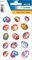 HERMA 3672 Aufkleber Ostereier Glitzer Bunt klein, 30 Stück, Ostern Sticker mit Ostermotiven, Happy Easter Etiketten für Ostergeschenke Osterdeko Scrapbooking Dekoration Geschenk Briefe DIY Basteln