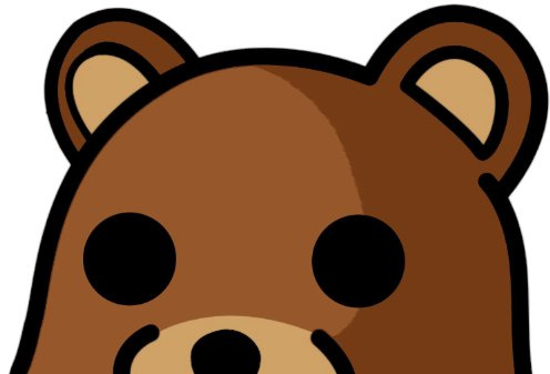 INDIGOS UG Auto Aufkleber Pedo Bear Bumper Sticker Peeking Bear Car 127mmx82mm