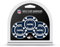Team Golf NFL Seattle Seahawks Golfballmarker, Pokerchip-Größe mit herausspringenden, kleineren, doppelseitigen Emaille-Markern, 3 Stück
