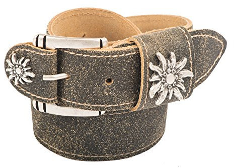 Werner Trachten Unisex Gürtel Trachtengürtel, Gr. 115 cm, Braun (Rustico Braun 101)