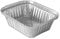 NORD-PACK 100 St. Aluschale mit Deckel | 450ml. | Grillschale | Alubehälter | Aluminiumschale | Tropfschale | Alu Menüschale | R28L (450B)