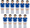 1a-sports 11 Kickerfiguren für 16 mm Stangen inkl. Schrauben + Muttern Komplett Set (Blau-Weiß) von Charlsten