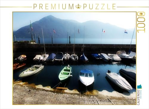 CALVENDO Puzzle Fischerboote in Cannobio | 1000 Teile Lege-Größe 64 x 48 cm Foto-Puzzle für glückliche Stunden