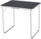 Outtec Campingtisch Klapptisch Reisetisch - 80x60x70 cm - Zusammenklappbar Gartentisch aus Alu und Tischplatte aus MDF - Camping - Balkontisch - Picknick Strand - Grau