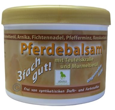 abeko Pferde Balsam mit Teufelskralle & Murmeltieröl 500 ml